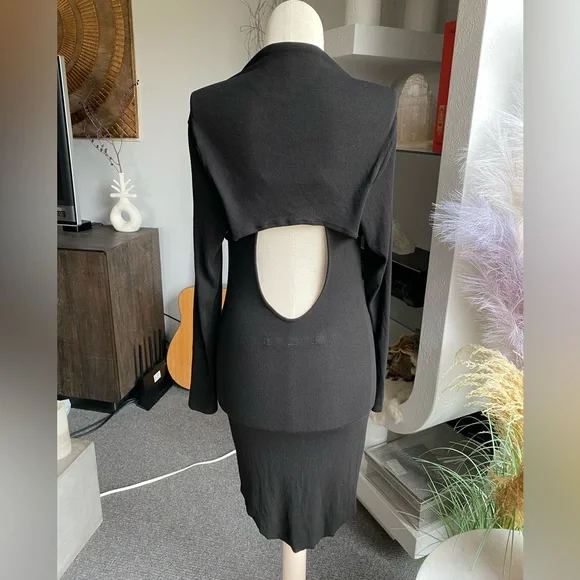 New Enza Costa Revolve Ribbed Shrug Dress rick owens joah brown skims areyouami - Picture 2 of 11